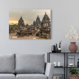 Candi Sewu w Prambanan - archeologicznym parku w Indonezji