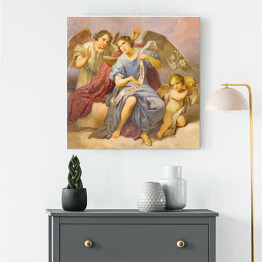 Obraz na płótnie Fresk w kościele - aniołowie - Rzym, Włochy