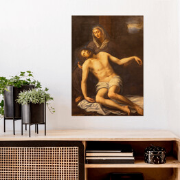 Plakat samoprzylepny Obraz - Pieta w kościelnej bazylice Di San Marco