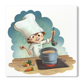 Obraz na płótnie Mały kucharz