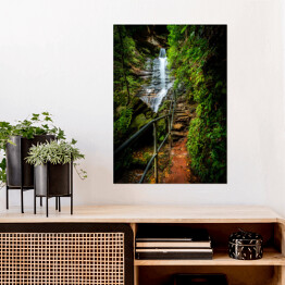 Plakat samoprzylepny Wodospady w Blue Mountains National Park