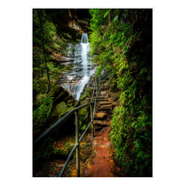 Plakat samoprzylepny Wodospady w Blue Mountains National Park