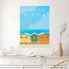 Plakat Podróżnicza ilustracja - Południowa Afryka