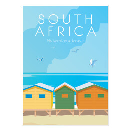 Plakat Podróżnicza ilustracja - Południowa Afryka