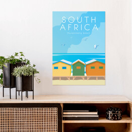 Plakat samoprzylepny Podróżnicza ilustracja - Południowa Afryka