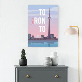Obraz na płótnie Podróżnicza ilustracja - Toronto