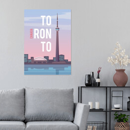 Plakat samoprzylepny Podróżnicza ilustracja - Toronto