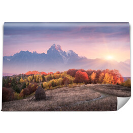Fototapeta winylowa zmywalna Piękny jesienny krajobraz w górach