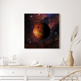 Obraz na płótnie Planeta Wenus w złotych barwach w Układzie Słonecznym