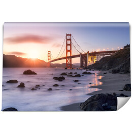 Fototapeta Golden Gate Bridge w San Francisco w Kalifornii o świcie