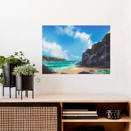 Plakat Piękna tropikalna plaża