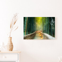 Obraz na płótnie Arashiyama - las bambusowy