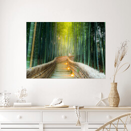 Plakat Arashiyama - las bambusowy