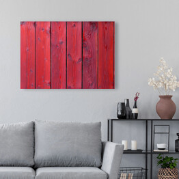 Obraz na płótnie Stara czerwona drewniana tekstura z naturalnymi wzorami
