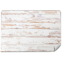 Fototapeta samoprzylepna Białe drewniane deski ze starą jasną farbą