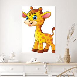 Mała żyrafa - ilustracja