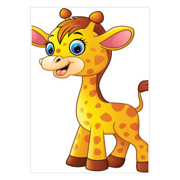 Mała żyrafa - ilustracja