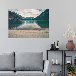 Plakat samoprzylepny Jezioro w Norwegii