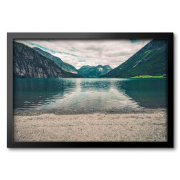 Obraz w ramie Jezioro w Norwegii
