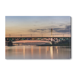 Obraz na płótnie Most Świętokrzyski nad Wisłą w ​​Warszawie