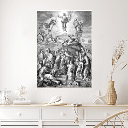 Plakat Wygrawerowany obraz przedstawiający zmartwychwstanie Jezusa Chrystusa 