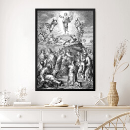 Obraz w ramie Wygrawerowany obraz przedstawiający zmartwychwstanie Jezusa Chrystusa 