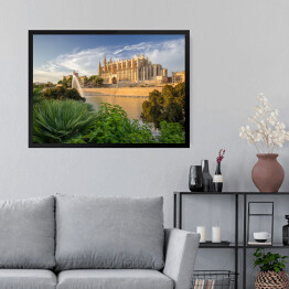 Obraz w ramie Katedra Santa Maria Palma de Mallorca, Hiszpania