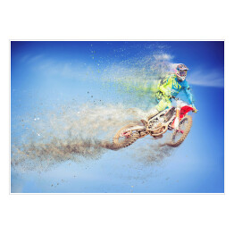 Motocross w kłębach piachu