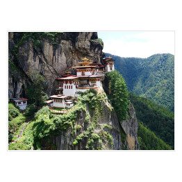 Plakat samoprzylepny Taksang w Paro, Bhutan