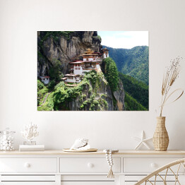 Plakat samoprzylepny Taksang w Paro, Bhutan