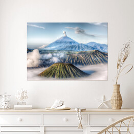 Plakat samoprzylepny Góra Bromo, Java