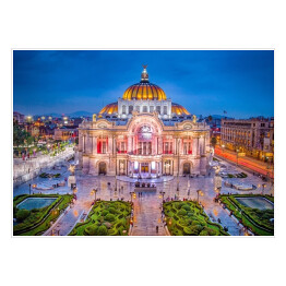 Plakat samoprzylepny Palacio de Bellas Artes w Meksyku 