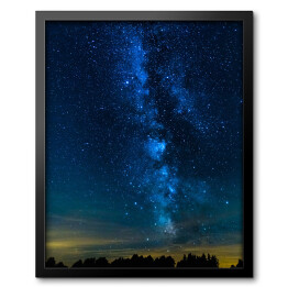 Obraz w ramie Piękna noc - gwiazdy na granatowym niebie