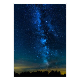 Plakat Piękna noc - gwiazdy na granatowym niebie