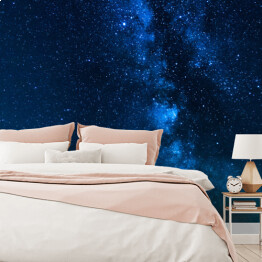 Fototapeta Piękna noc - gwiazdy na granatowym niebie