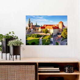 Plakat Kraków - Zamek na Wawelu w dzień