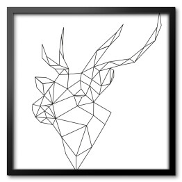 Obraz w ramie Abstrakcyjny jeleń