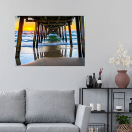 Plakat samoprzylepny Zachód słońca na Henley Beach
