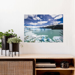 Plakat Lodowiec Perito Moreno z jeziorem