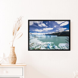 Obraz w ramie Lodowiec Perito Moreno z jeziorem