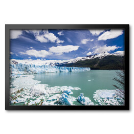 Obraz w ramie Lodowiec Perito Moreno z jeziorem