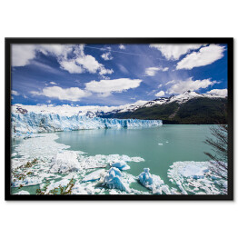 Plakat w ramie Lodowiec Perito Moreno z jeziorem