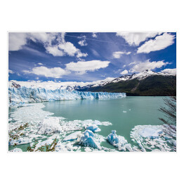 Plakat samoprzylepny Lodowiec Perito Moreno z jeziorem