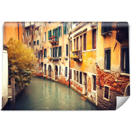 Fototapeta Wąski kanał w Wenecji we Włoszech