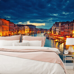 Fototapeta Widok na Kanał Grande wieczorem, Wenecja, Włochy
