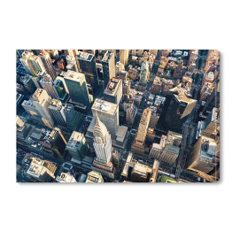Obraz na płótnie Widok budynku Chryslera na Manhattanie w Nowym Jorku z lotu ptaka