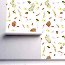 Tapeta samoprzylepna w rolce Kolorowe liście - dekoracja w jesiennym klimacie