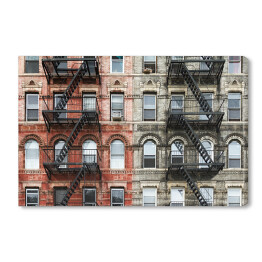 Obraz na płótnie Stare budynki z cegły na Manhattanie