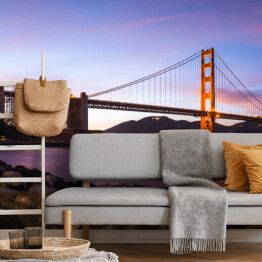 Fototapeta winylowa zmywalna Golden Gate Bridge w San Francisco po zmierzchu