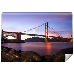 Fototapeta winylowa zmywalna Golden Gate Bridge w San Francisco po zmierzchu